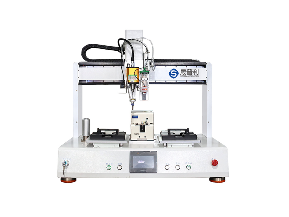 双工位自动点胶锁螺丝一体机